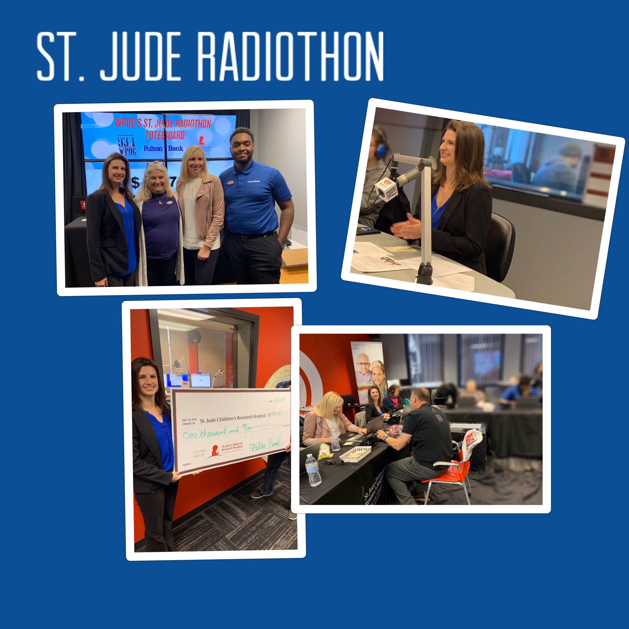 Fulton Bank employees volunteer at St. Jude Radiothon