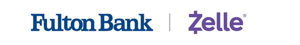 Fulton Bank together with Zelle logo