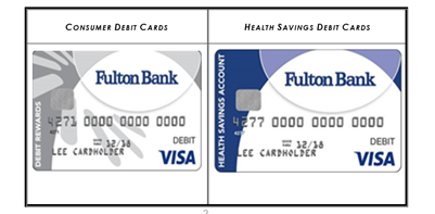 Consumer Debit card and Health Savings Account card